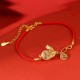 925 Silver Year of the Rabbit Hetian White Jade Luck Bracelet 925 Silver Year of the Rabbit Hetian White Jade Luck Bracelet