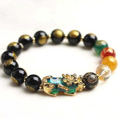 Color-Changing Pixiu Obsidian Luck Bracelet