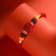 Year of the Dragon 925 Silver Cinnabar Auspicious Bracelet Year of the Dragon 925 Silver Cinnabar Auspicious Bracelet