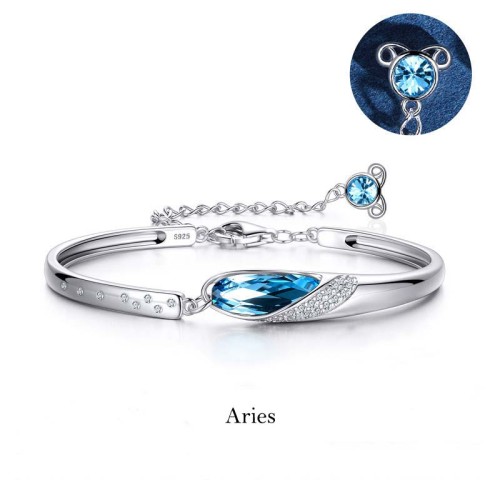 925 Silver Plated Copper Zodiac Charm Bracelet 925 Silver Plated Copper Zodiac Charm Bracelet