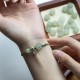 Plum Blossom Jade Prosperity Braided Bracelet