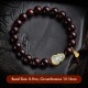 Red Sandalwood Gourd Jade Calm Bracelet