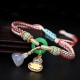 Colorful Rope Chalcedony Peace Harmony Bracelet