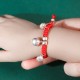 925 Sterling Silver Fu Character Lucky Money Bag Kids Bracelet 925 Sterling Silver Fu Character Lucky Money Bag Kids Bracelet