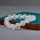White Crystal Black Onyx Meditation Bracelet White Crystal Black Onyx Meditation Bracelet