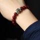 925 Silver Buddha Cinnabar Om Mani Padme Hum Bracelet 925 Silver Buddha Cinnabar Om Mani Padme Hum Bracelet
