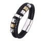 Layered Leather Weave Fortune Bracelet Layered Leather Weave Fortune Bracelet