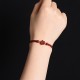Four Leaf Clover Cinnabar Blessing Bracelet Four Leaf Clover Cinnabar Blessing Bracelet