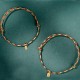 Fu Character Peace and Joy Luck Handmade Multicolored Bracelet