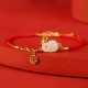 925 Silver Year of the Rabbit Hetian White Jade Luck Bracelet 925 Silver Year of the Rabbit Hetian White Jade Luck Bracelet