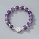 925 Silver Amethyst Lotus Spiritual Bracelet 925 Silver Amethyst Lotus Spiritual Bracelet