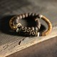 Tibetan Nine-Eye Dzi Bead Green Sandalwood Peace Wrap Bracelet Tibetan Nine-Eye Dzi Bead Green Sandalwood Peace Wrap Bracelet