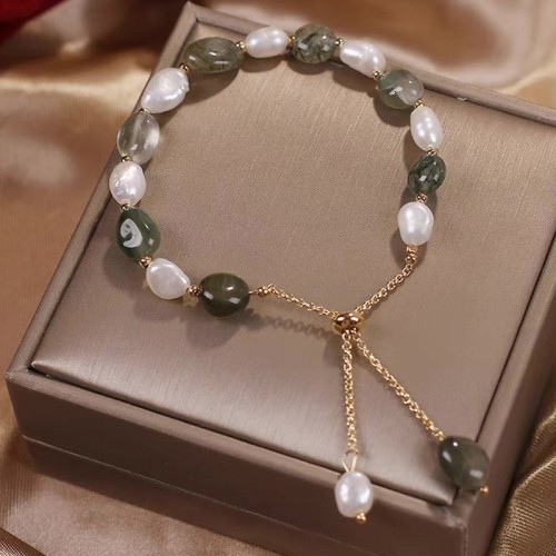 Blue Aventurine Crystal Pearl Healing Bracelet Blue Aventurine Crystal Pearl Healing Bracelet