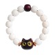 Bodhi Seed Sandalwood Lucky Cat Wisdom Bracelet