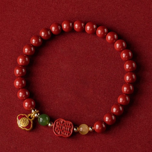 Cinnabar Happiness Calm Bracelet