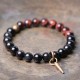 Black Obsidian Sodalite Strength Couple Bracelet Black Obsidian Sodalite Strength Couple Bracelet