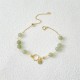 Hetian Jade 14K Gold Luck Beaded Bracelet