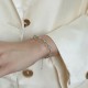 Moonstone Positive Charm Chain Bracelet Moonstone Positive Charm Chain Bracelet