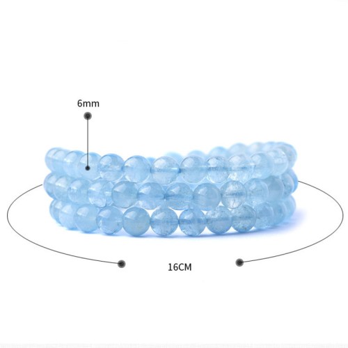 Natural Aquamarine Peace Healing Bracelet