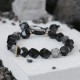 Black Obsidian Glitter Stone Purification Bracelet Black Obsidian Glitter Stone Purification Bracelet