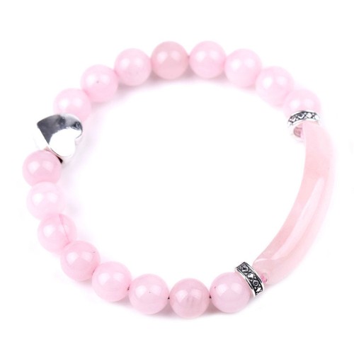 Crystal Beads Unisex Heart Bracelet Crystal Beads Unisex Heart Bracelet
