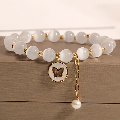 Cat's Eye Butterfly Love Bracelet
