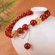 Red Agate White Agate Peach Blossom Self-Acceptance Bracelet Red Agate White Agate Peach Blossom Self-Acceptance Bracelet