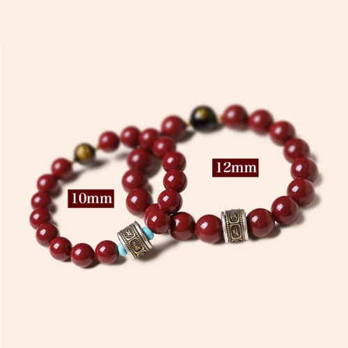 925 Silver Buddha Cinnabar Om Mani Padme Hum Bracelet 925 Silver Buddha Cinnabar Om Mani Padme Hum Bracelet