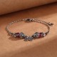 Garnet PiXiu Copper Coin Protection Bracelet