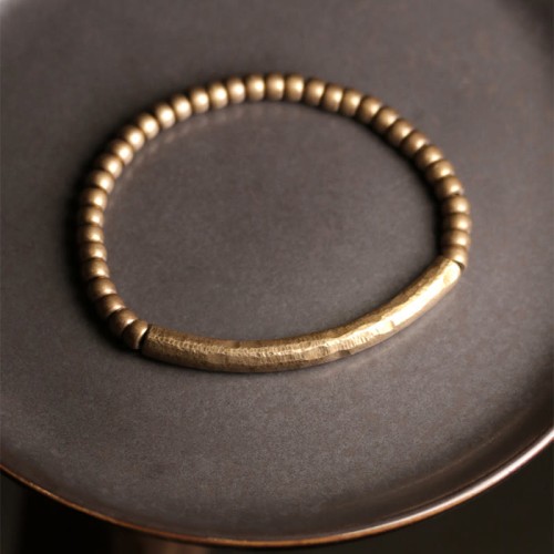 Copper Brass Bead Luck Wealth Bracelet Copper Brass Bead Luck Wealth Bracelet