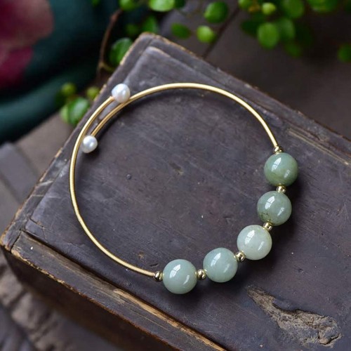 Jade Abundance Luck Blessing Bangle