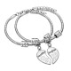 Mother Daughter 2pcs Heart Bracelets Mother Daughter 2pcs Heart Bracelets