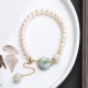 Natural Jade Pearl Prosperity Luck Bracelet Natural Jade Pearl Prosperity Luck Bracelet