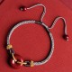 Handmade Cinnabar Peace Buckle Blessing Bracelet Handmade Cinnabar Peace Buckle Blessing Bracelet