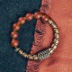 Tibetan Red & Green Agate Copper Confidence Bracelet Tibetan Red & Green Agate Copper Confidence Bracelet