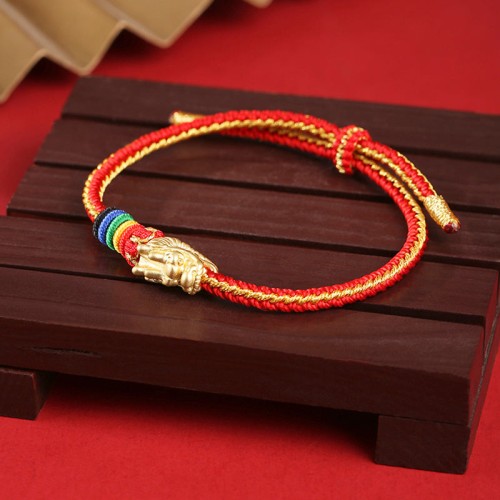 999 Silver Luck Year of the Dragon Colorful Rope Bracelet 999 Silver Luck Year of the Dragon Colorful Rope Bracelet
