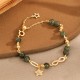 14K Gold Green Rutilated Quartz Eternal Love Bracelet 14K Gold Green Rutilated Quartz Eternal Love Bracelet