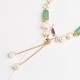 Green Aventurine Pearl Pink Crystal Luck Bracelet Green Aventurine Pearl Pink Crystal Luck Bracelet