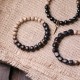Tibetan Bodhi Seed Black Obsidian Copper Peace Bracelet Tibetan Bodhi Seed Black Obsidian Copper Peace Bracelet
