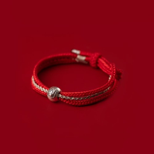 925 Sterling Silver Zakiram Goddess of Wealth Rope Bracelet