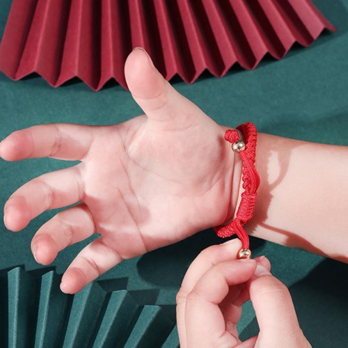 999 Sterling Silver Red Rope Kids Luck Bracelet 999 Sterling Silver Red Rope Kids Luck Bracelet