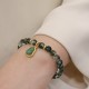 Green Phantom Confidence Gourd Buddha Charm Bracelet