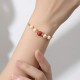 925 Sterling Silver Pearl Cinnabar Healing Bracelet 925 Sterling Silver Pearl Cinnabar Healing Bracelet