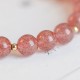 14K Gold Plated Strawberry Quartz Fu Charm Bracelet 14K Gold Plated Strawberry Quartz Fu Charm Bracelet