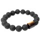 Lava Rock Ebony Wood Tiger Eye Bracelet Lava Rock Ebony Wood Tiger Eye Bracelet