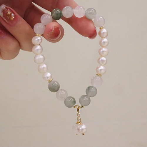 Amethyst Crystal Lotus Healing Bracelet