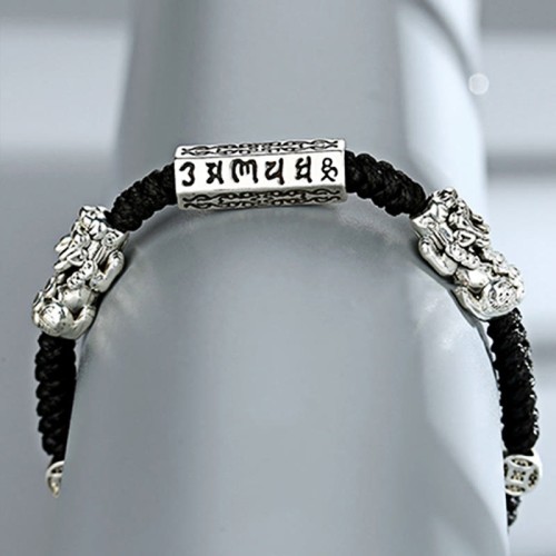 Double PiXiu Feng Shui Copper Coin Bracelet