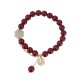 Cinnabar Hetian Jade Four Leaf Clover Bracelet Cinnabar Hetian Jade Four Leaf Clover Bracelet