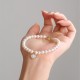 14K Gold Plated Pearl Crystal Shell Charm Bracelet 14K Gold Plated Pearl Crystal Shell Charm Bracelet