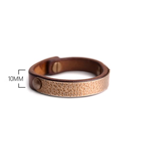 Vintage Handmade Copper Brass Leather Wealth Bracelet Vintage Handmade Copper Brass Leather Wealth Bracelet